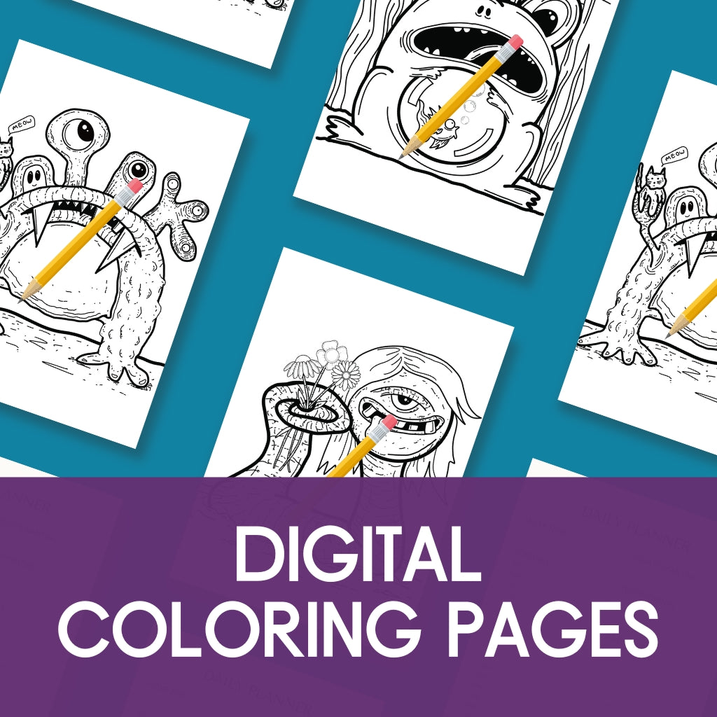 digital coloring pages available for sale 