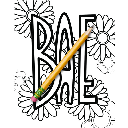 Bae Digital Printable Coloring Page [Instant Download]